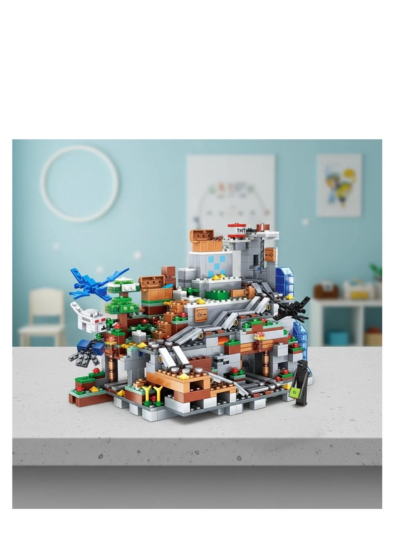 MINECRAFT مجموعة كتل البناء ثلاثية الأبعاد كهف الجبل من ماين كرافت - Image 2